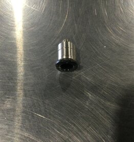 AIR FITTING COMPACT STRAIGHT ROUND T1/4 X #10-32