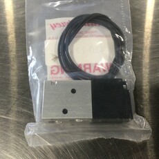 4-WAY DIRECT ACTING SOLENOID VALVE,12VDC, 50/60Hz, 4.5 WATTS, 125 PSI, 1/8-27 PORTS