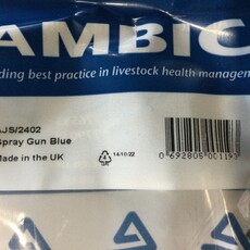 AMBIC BLUE PUSH BUTTON JETSTREAM GUN W/ FIXED NON-ADJUSTABLE NOZZLE