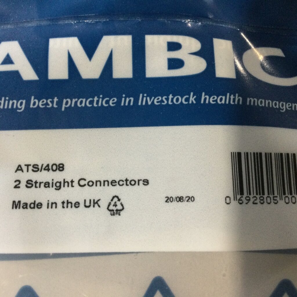 AMBIC STRAIGHT CONNECTOR (PKG 2)