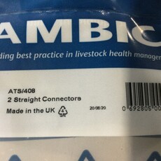 AMBIC STRAIGHT CONNECTOR (PKG 2)