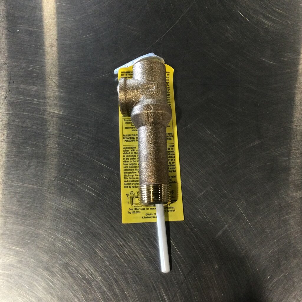 WATTS 3/4 PRESSURE SAFETY RELIEF VALVE 150#,  210°, 105,000 BTU (3X LONG SHANK)