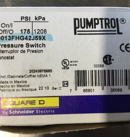 AIR COMPRESSOR PRESSURE SWITCH 40 PSI, RANGE 60 TO 200 PSI