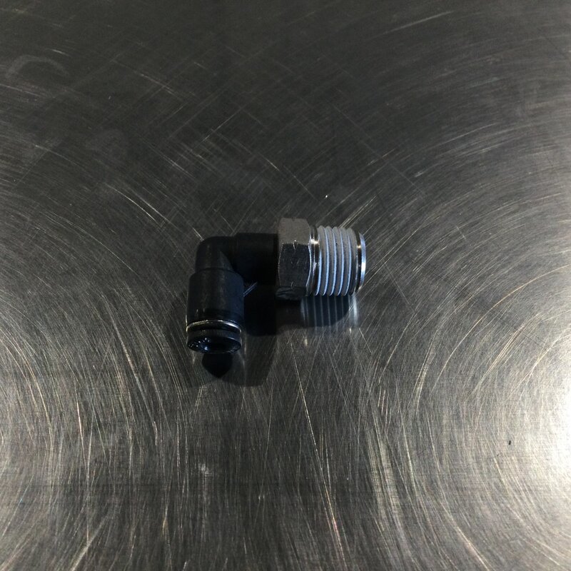 AIR FITTING 90° ELBOW T5/32 X 1/4 MPT