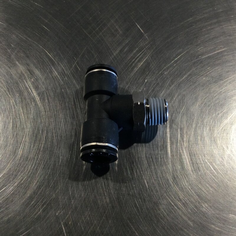 AIR FITTING TEE T3/8 X 1/4 MPT