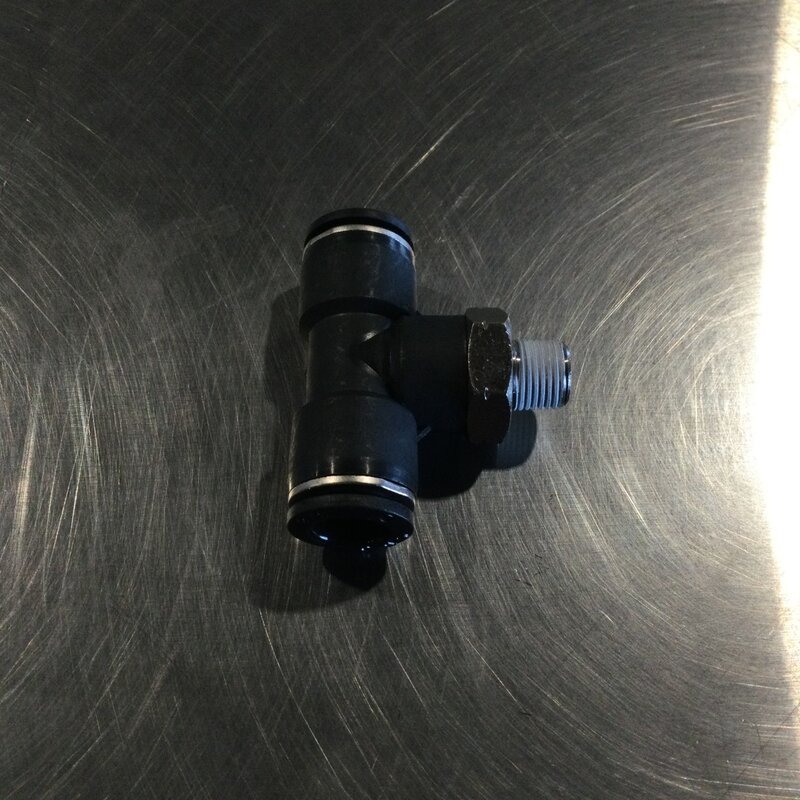 AIR FITTING TEE T3/8 X 1/8 MPT