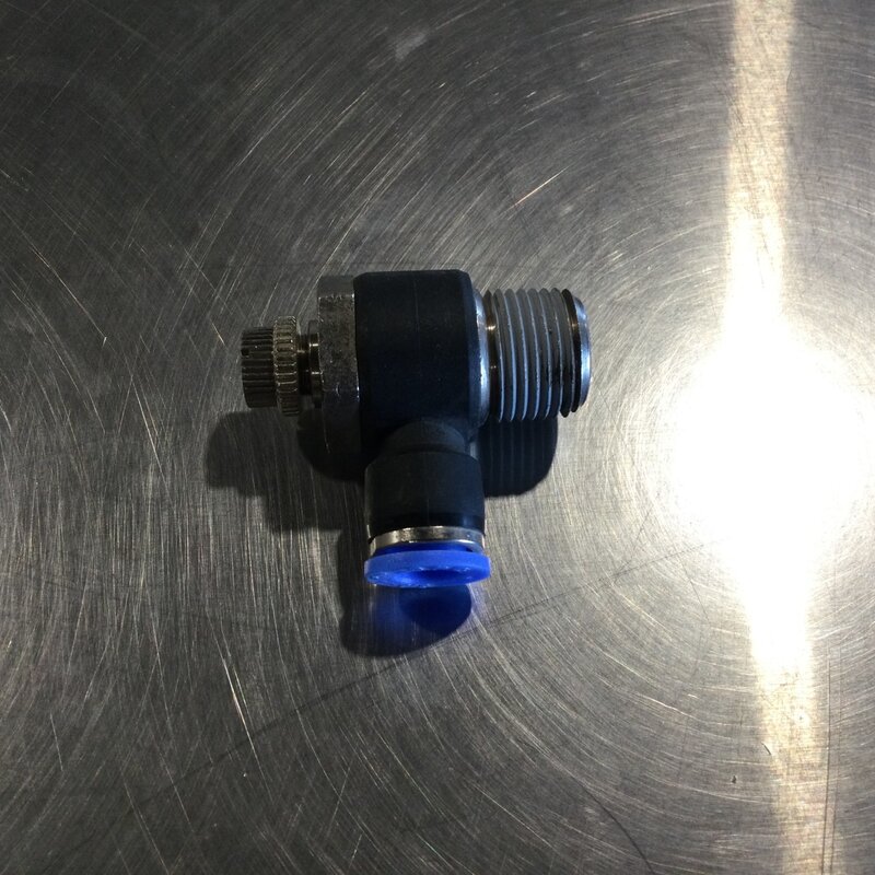 SPEED CONTROL 90° ELBOW T3/8 X 1/2 MPT