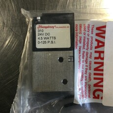 3-WAY DIRECT ACTING SOLENOID VALVE, 24VDC, 4.5 WATTS, 125 PSI, 1/8-27 PORTS