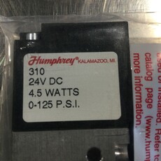 3-WAY DIRECT ACTING SOLENOID VALVE, 24VDC, 4.5 WATTS, 125 PSI, 1/8-27 PORTS