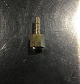 BARB FITTING BRASS 1/4 X 1/4 FPT