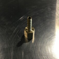 BARB FITTING BRASS 1/4 X 1/4 FPT