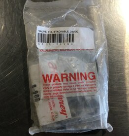 3-WAY DIRECT ACTING STACKABLE SOLENOID VALVE, 24VDC, 4.5 WATTS, 125 PSI, 1/8-27 PORTS