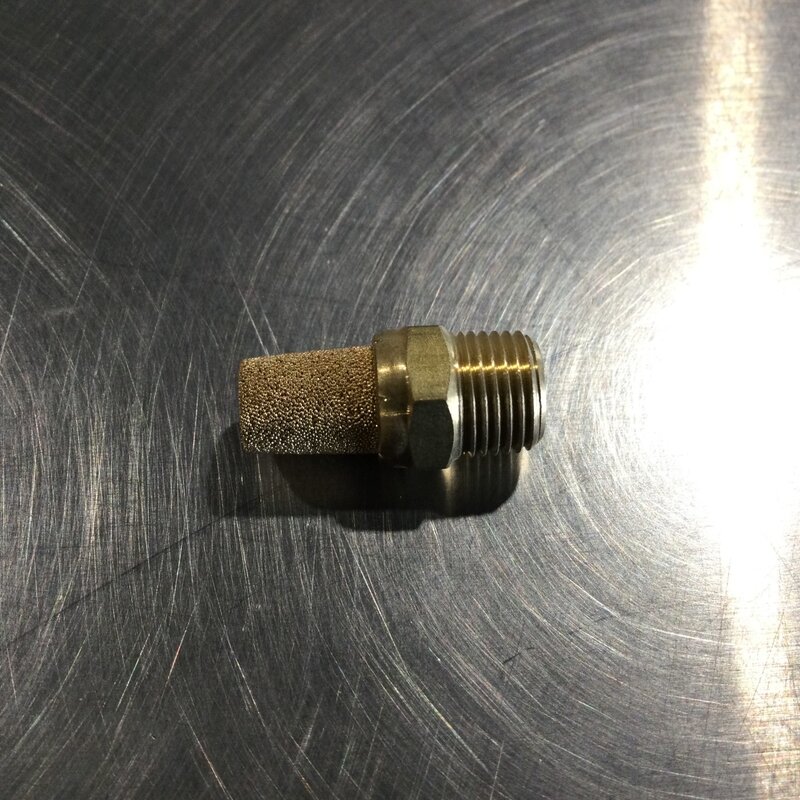 BRASS CONE AIR EXHAUST MUFFLER 1/8 MPT