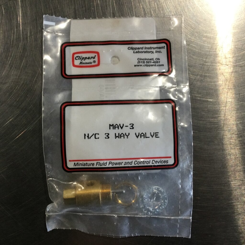 3-WAY VALVE W/ #10-32 PORTS