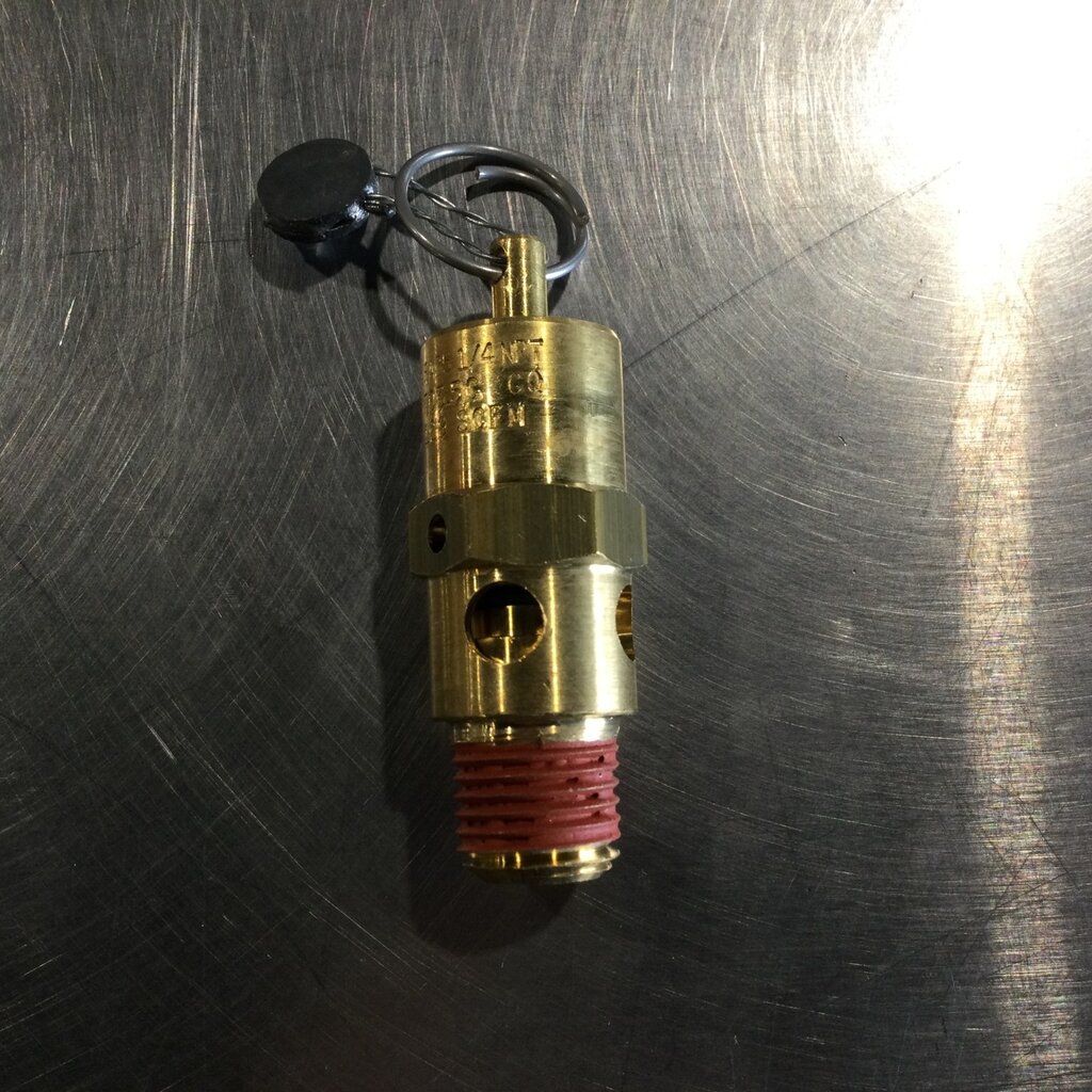AIR SAFETY RELIEF VALVE HARD SEAT 1/4 NPT, 150PSI