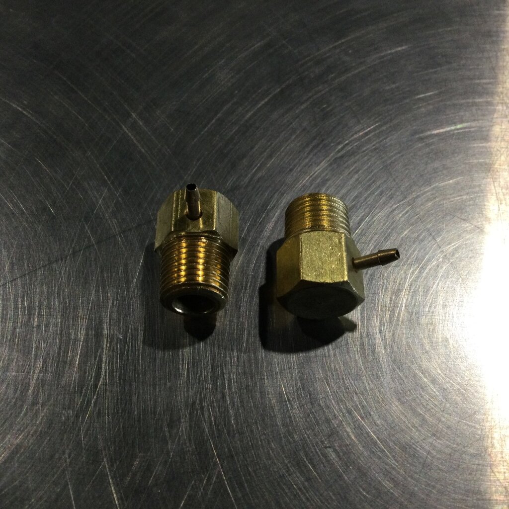 BARB FITTING BRASS 90° ELBOW 1/16 X 1/8 MPT (INDIVIDUAL)