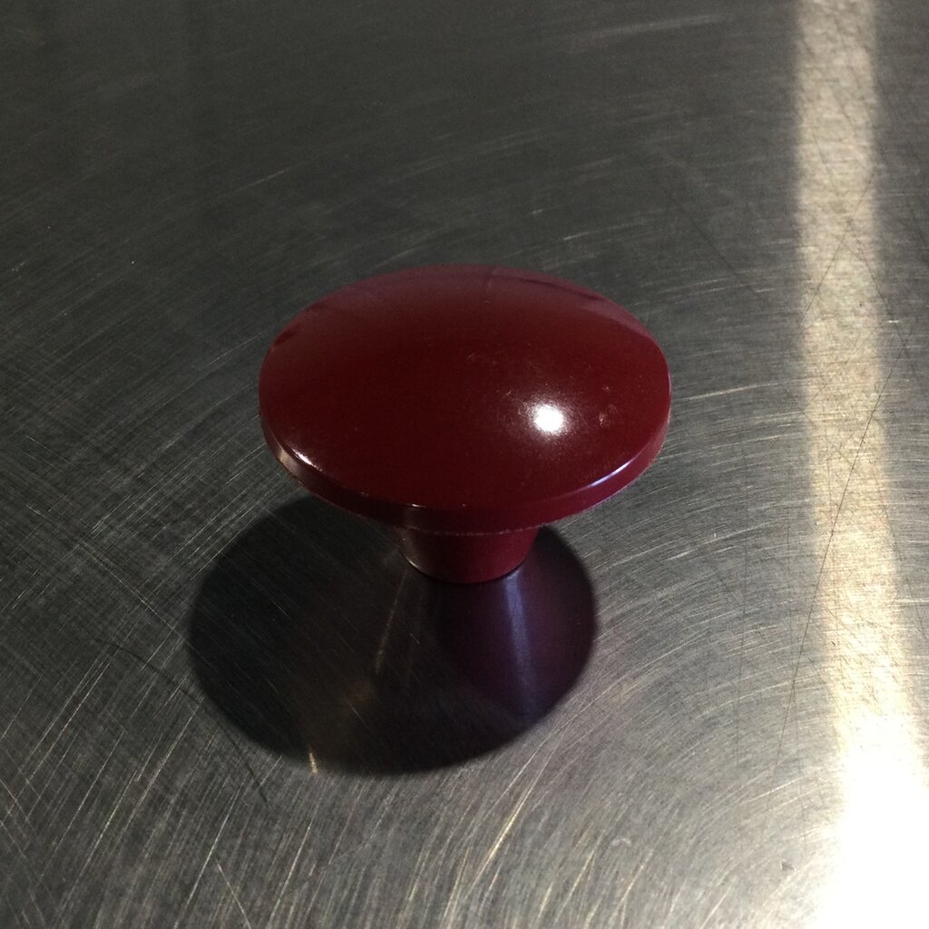 TRN RED PALM KNOB 1-13/16 dia.