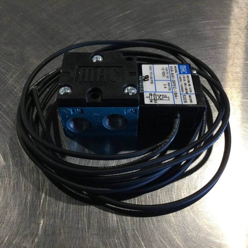 MAC AIR VALVE, 4/2, 12VDC, 2.4W, 1/8-27 PORTS