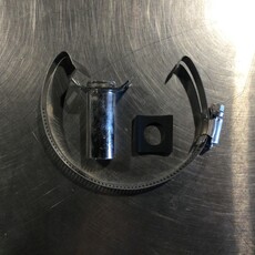 1-1/2 to 3" MILK LINE S/S HOSE CLAMP W/ 3/4 OD NIPPLE