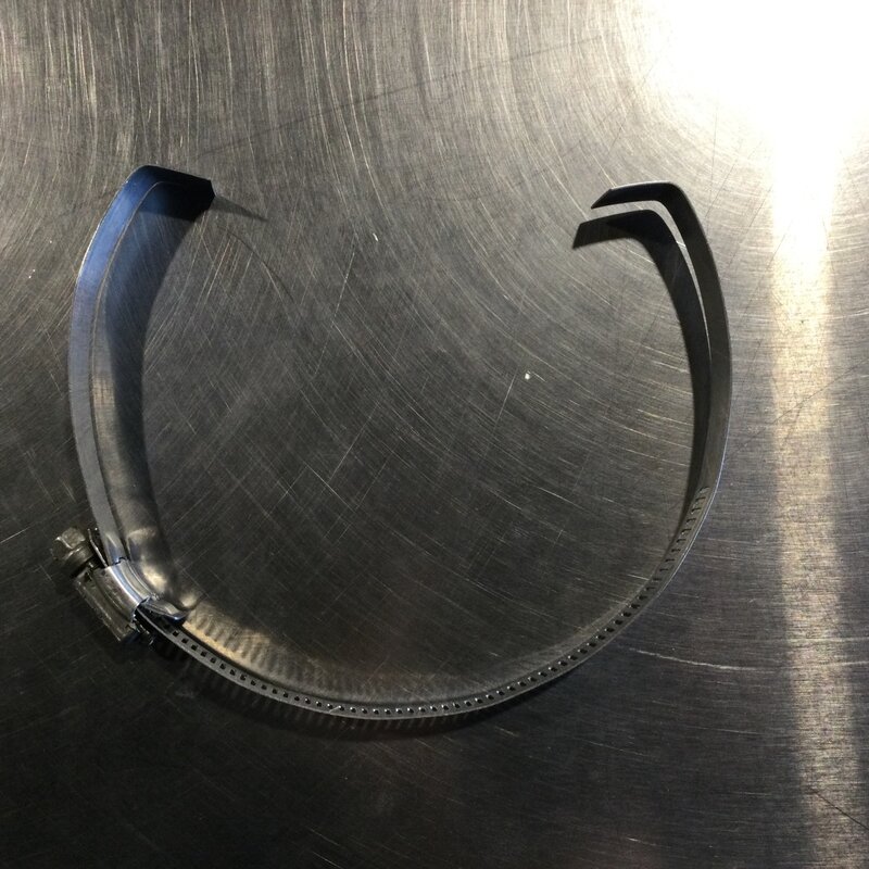 4" MILK LINE S/S HOSE CLAMP