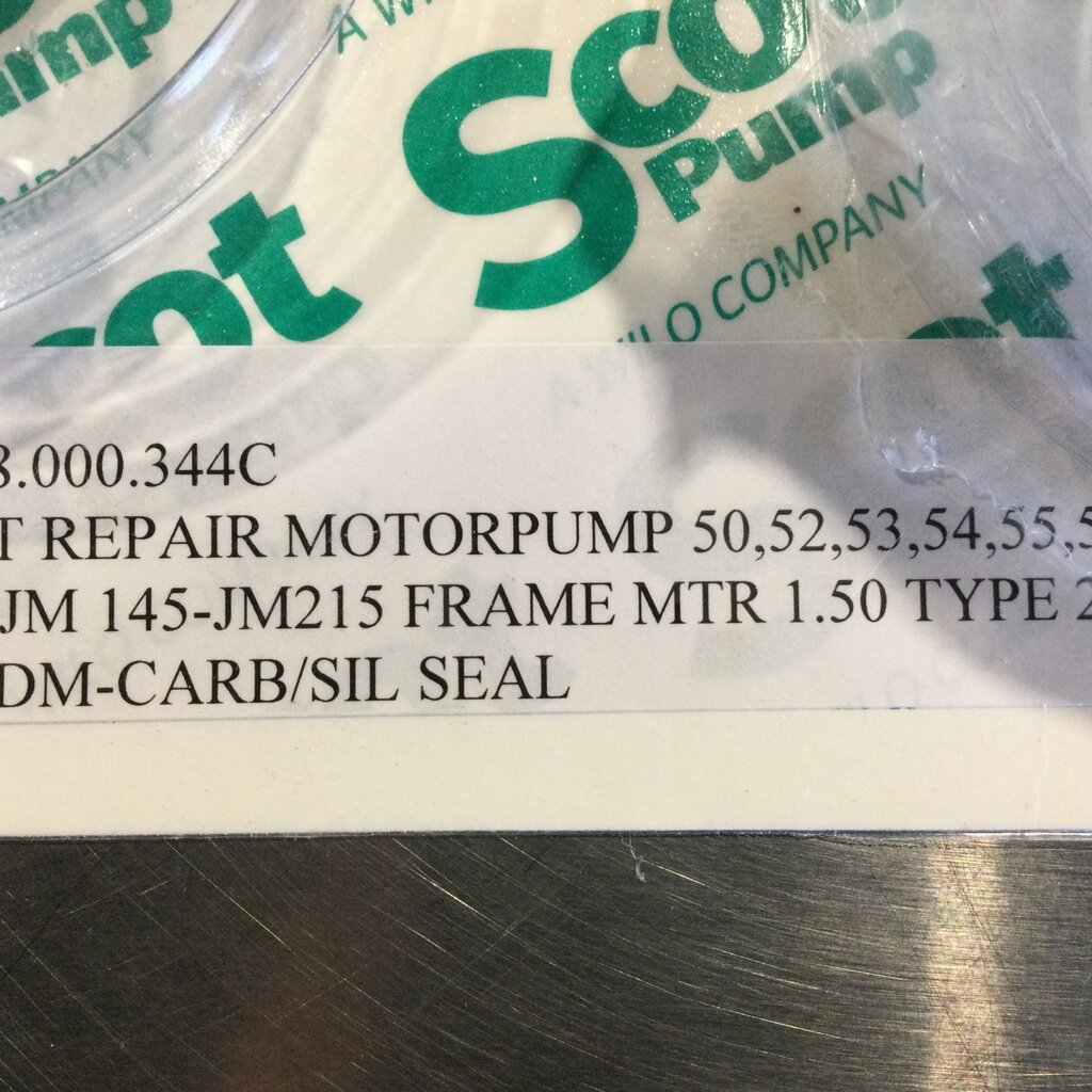 SCOT PUMP REPAIR KIT 2HP, 3HP, 5HP, 7.5HP, & 10HP MOTORS