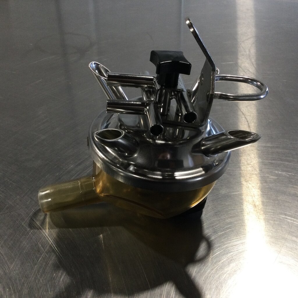 300CC VENTED CLAW W/O VALVES, S/S TEE 9/32 BACK TO FRONT W/ RADEL BOWL