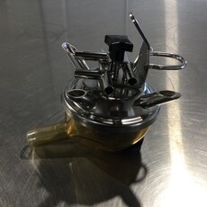 300CC VENTED CLAW W/O VALVES, S/S TEE 9/32 BACK TO FRONT W/ RADEL BOWL