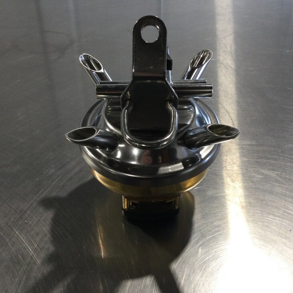 300CC VENTED CLAW W/O VALVES, S/S TEE 9/32 BACK TO FRONT W/ RADEL BOWL