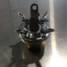 300CC VENTED CLAW W/O VALVES, S/S TEE 9/32 BACK TO FRONT W/ RADEL BOWL