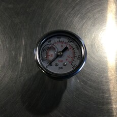 GAUGE W/ 1-1/2 FACE, 0-160 PSI, 1/8NPT PANEL CLAMP