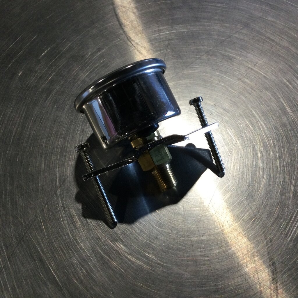 GAUGE W/ 1-1/2 FACE, 0-160 PSI, 1/8NPT PANEL CLAMP