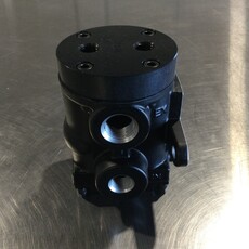 NORGREN 1/2 INLINE POPPET VALVE, 3-WAY TWIN, 3/8 NPT, 4-PORT, 2-POSITION