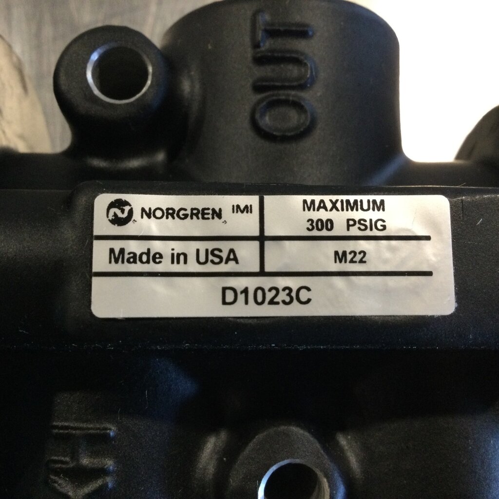 1/2 INLINE POPPET VALVE, 3-WAY, 3/8 NPT, 3-PORT, 2-POSITION, NORMALLY CLOSED