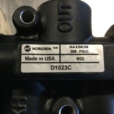 1/2 INLINE POPPET VALVE, 3-WAY, 3/8 NPT, 3-PORT, 2-POSITION, NORMALLY CLOSED