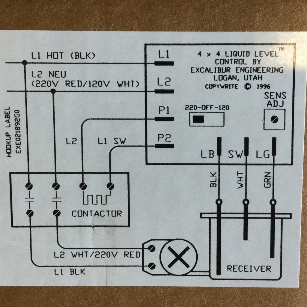 4 X 4 LIQUID LEVEL CONTROL BOARD 120/240V