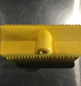 STIFF BRISTLED YELLOW FLOOR SCRUB BRUSH
