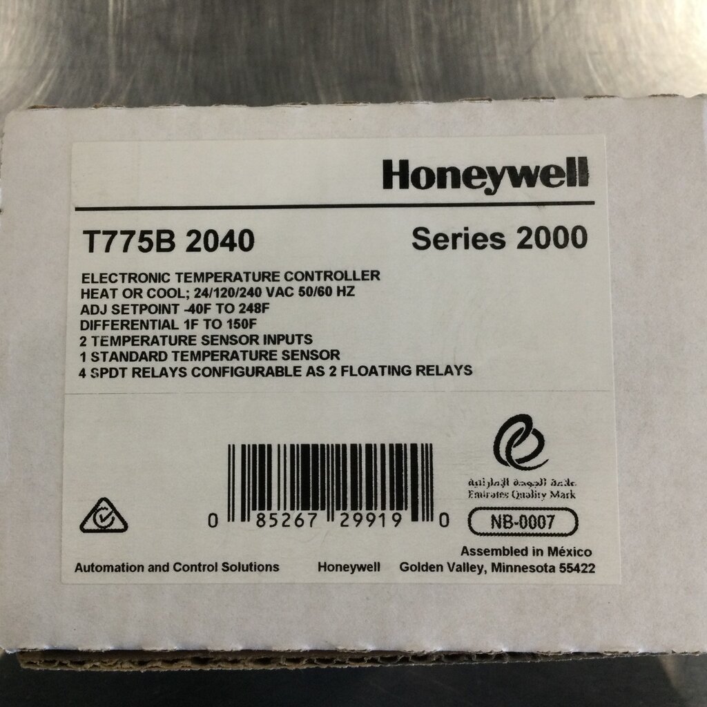 HONEYWELL ELECTRONIC TEMPERATURE CONTROLLER SERIES 2000
