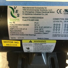 VES 36" AFR EXHAUST FAN MOTOR .1/2HP, 3PH, 230/460V, 850RPM