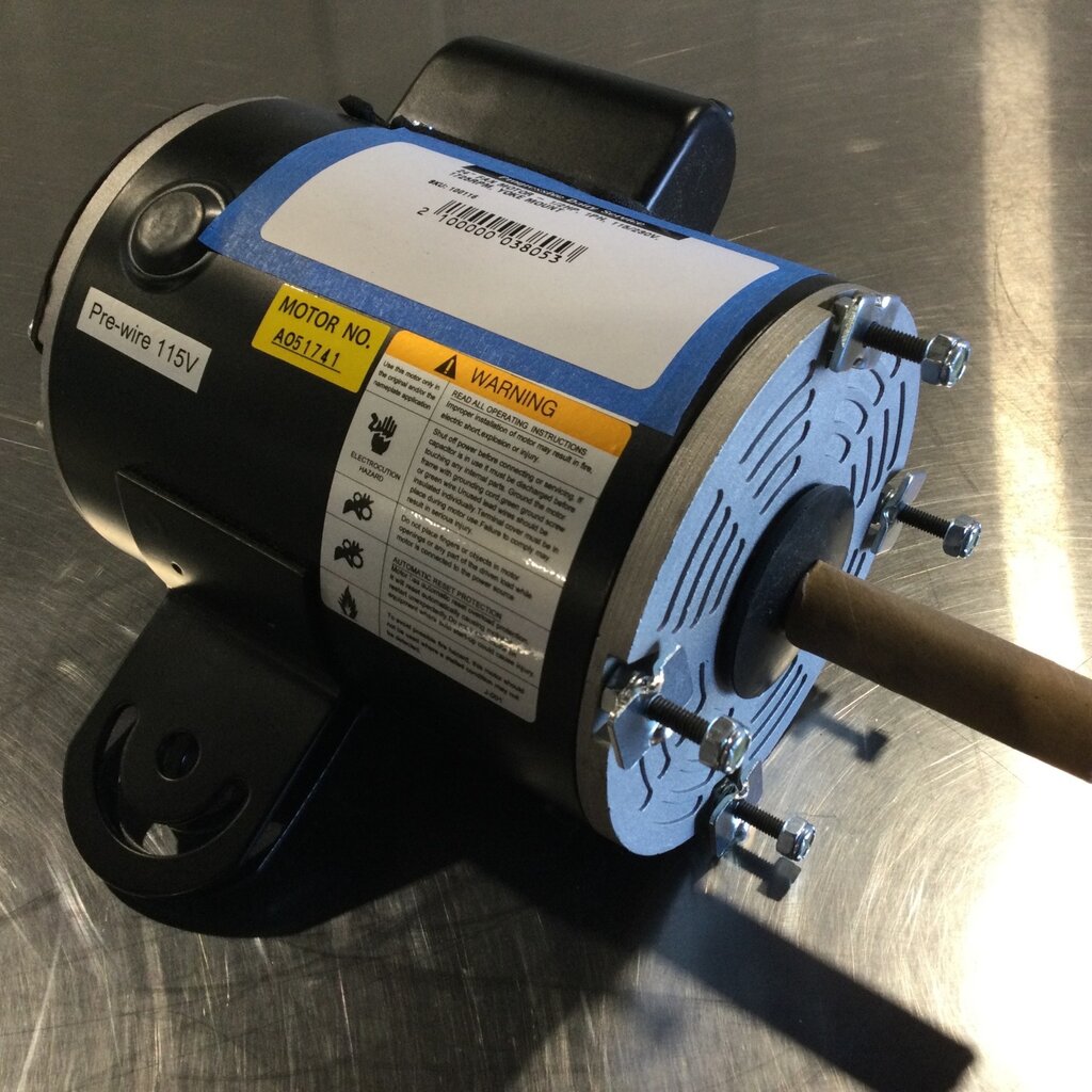 VES 24" FAN MOTOR .5HP, 1PH, 115/230V, 1725RPM, YOKE MOUNT