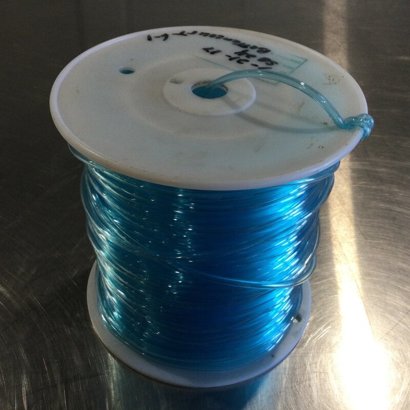 5/32 TRANSPARENT BLUE POLYURETHANE SOFT TUBING (PER FT)