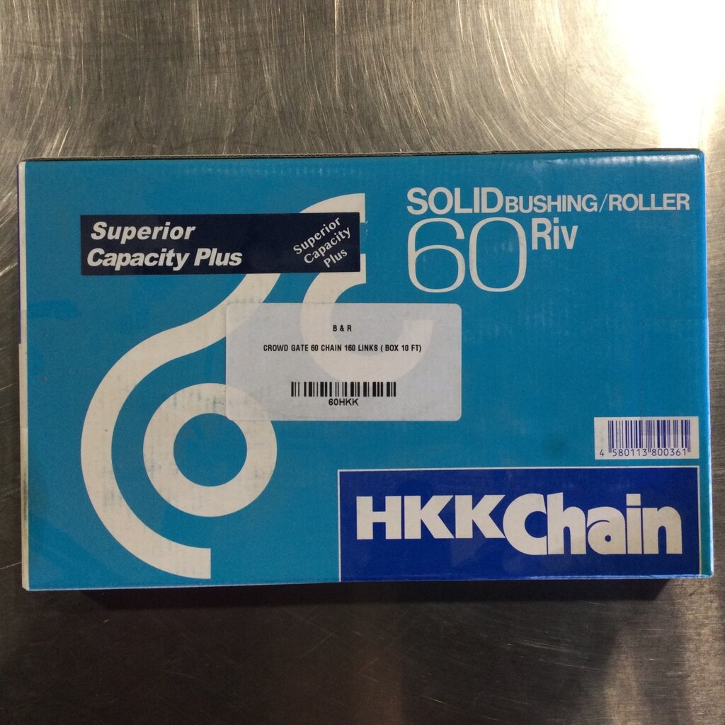 CROWD GATE 60-ROLLER CHAIN 160 LINKS ( BOX 10 FT)