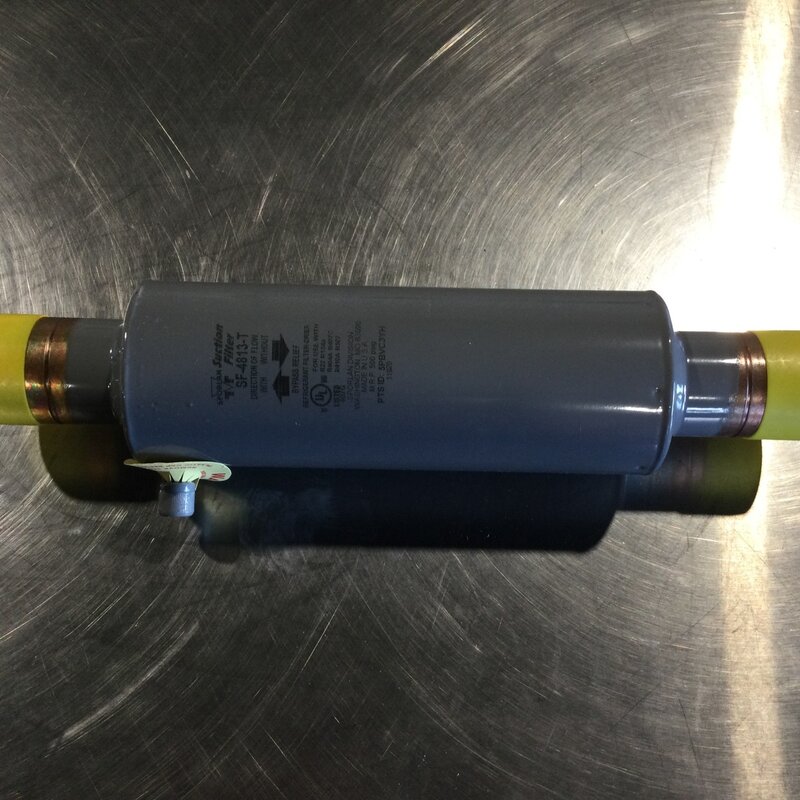 SPORLAN SUCTION FILTER 5/8 ODF SOLDER W/ ACCESS VALVE