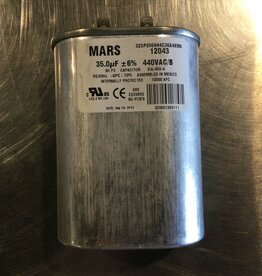 OVAL RUN/START CAPACITOR 35MFD, 440/370VAC