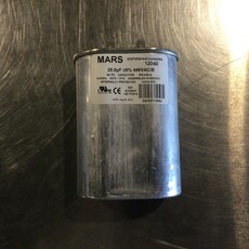 OVAL RUN/START CAPACITOR 25MFD, 370/440VAC