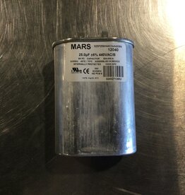OVAL RUN/START CAPACITOR 25MFD, 370/440VAC
