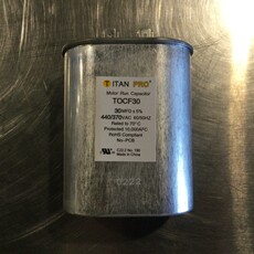 OVAL RUN/START CAPACITOR 30MFD, 370/440VAC
