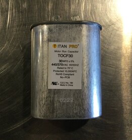 OVAL RUN/START CAPACITOR 30MFD, 440VAC