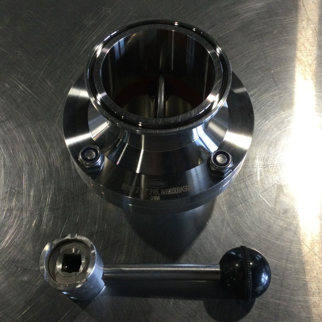 DIXON 2-1/2 CLAMP BUTTERFLY VALVE