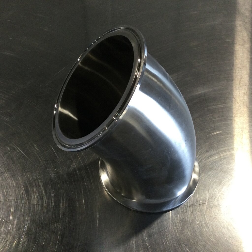 DIXON 4" S/S CLAMP 45° ELBOW