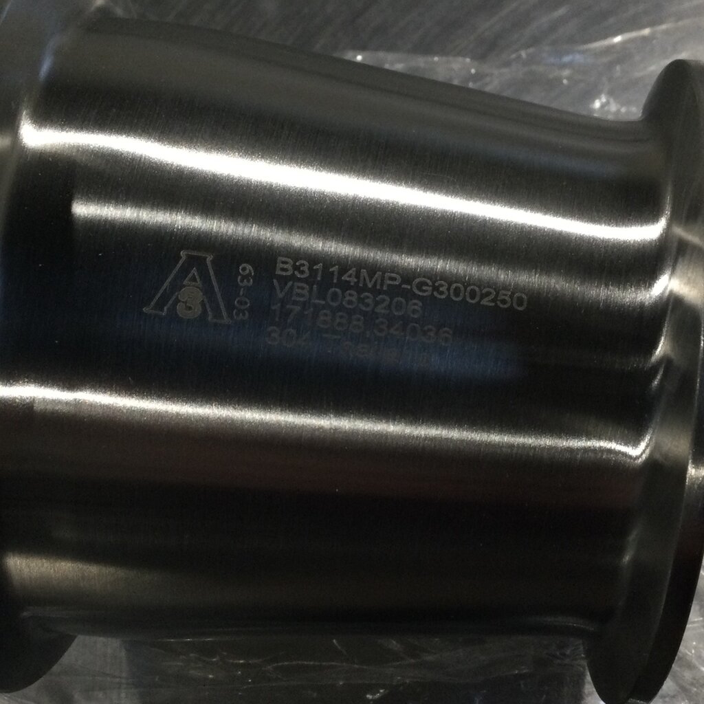 DIXON 3" X 2-1/2 S/S CLAMP CONCENTRIC CONE REDUCER